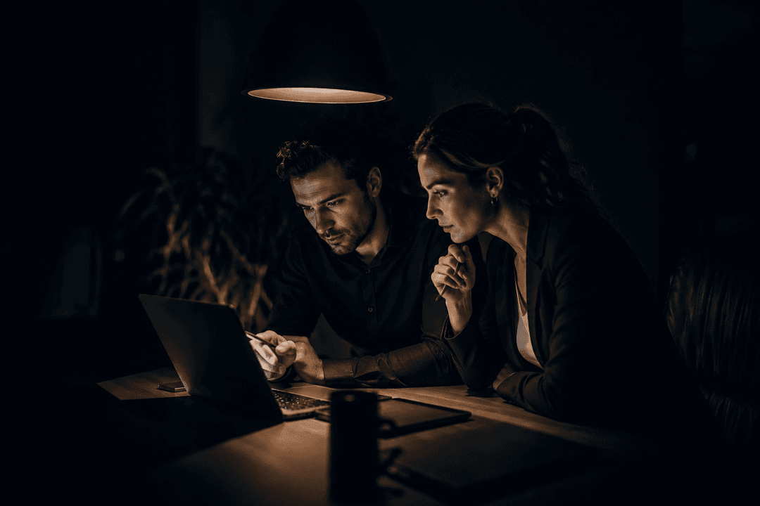 Two professionals collaborating — Depzilla's partner model in action